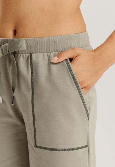 Natural Living Organic Cotton Drawsting Shorts | Crystal Green 78464-2732